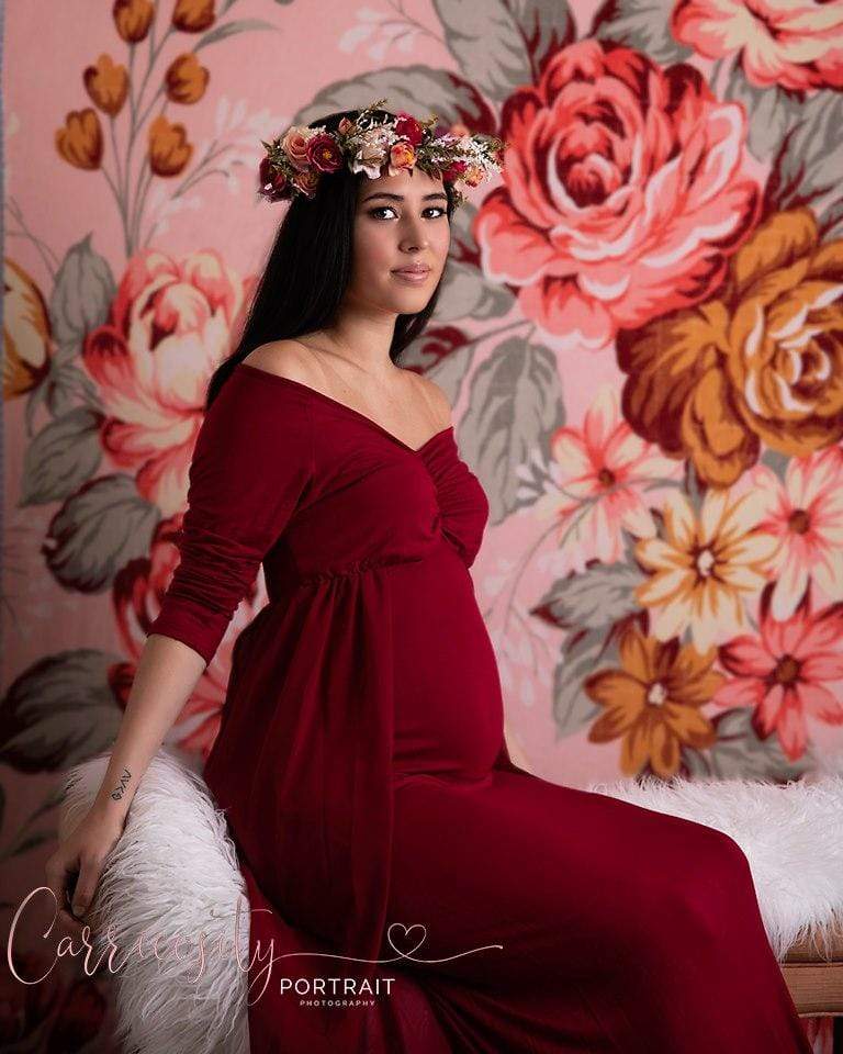 Katebackdrop：Kate Valentine'S Day Pink Florals Photography Backdrop