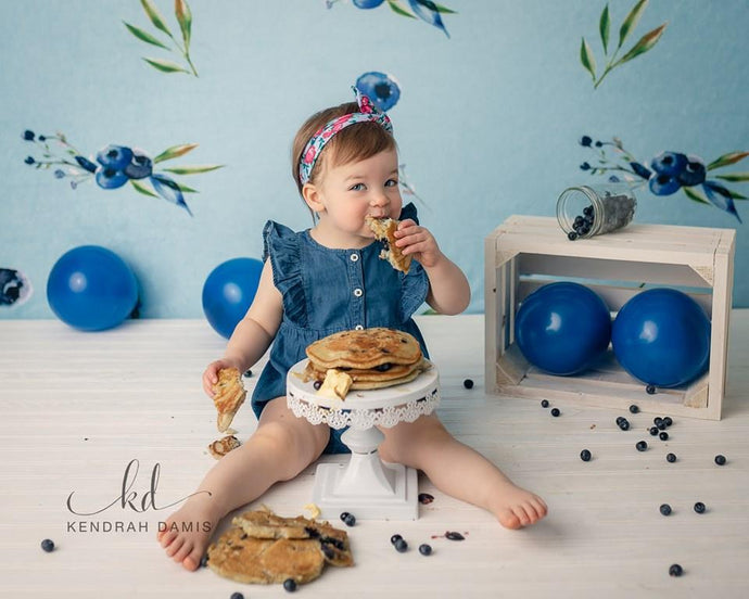 Katebackdrop£ºKate Blueberries Summer Backdrop for Photography Designed By Leann West