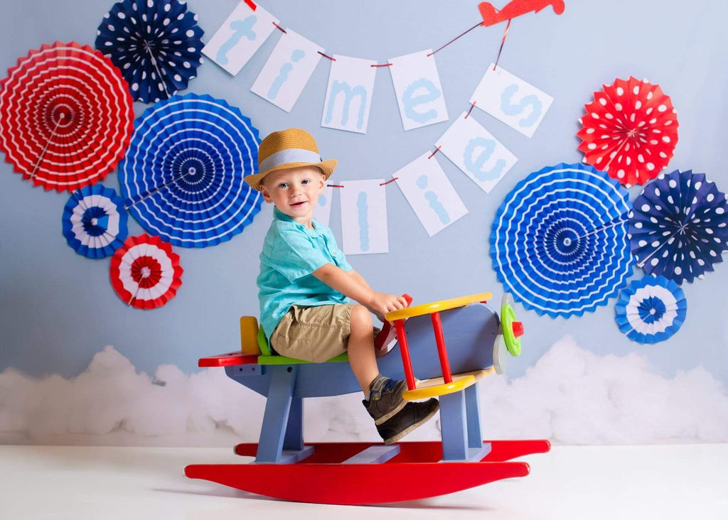 Katebackdrop£ºKate Time Flies Children july of 4th Backdrop for Photography Designed by Lisa B