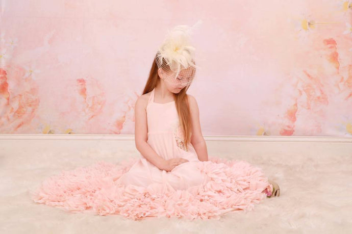 Katebackdrop：Kate Fine Art Watercolors Orange Flowers Backdrop Designed by Veronika Gant