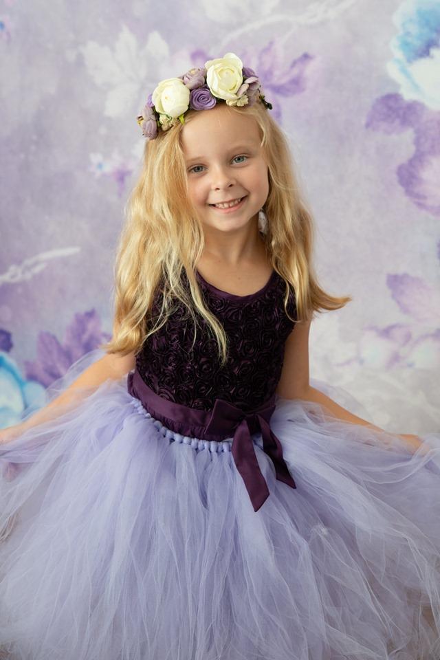 Katebackdrop：Kate Retro Blurry Bokeh Purple Flowers Backdrop for Photography Designed by JFCC