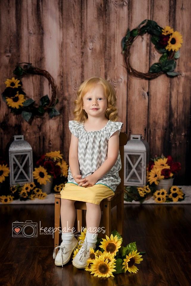 Katebackdrop£ºKate Sunflowers Lanterns Backdrop for Photography Designed By Stacilynnphotography