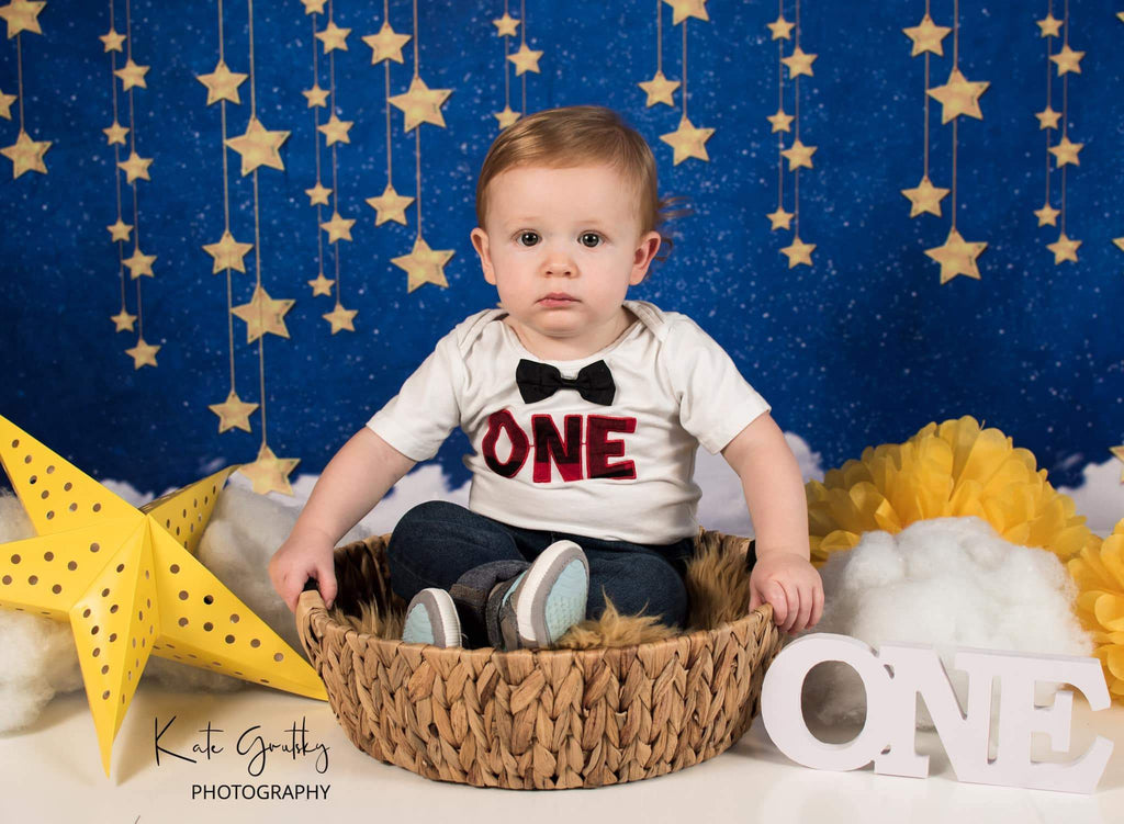 Katebackdrop：Kate Night Sky with Bling Stars and Clouds Children Backdrop for Photography Designed by JFCC