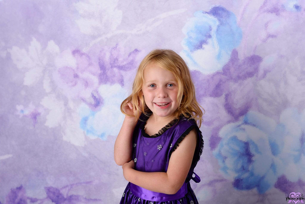 Katebackdrop：Kate Retro Blurry Bokeh Purple Flowers Backdrop for Photography Designed by JFCC