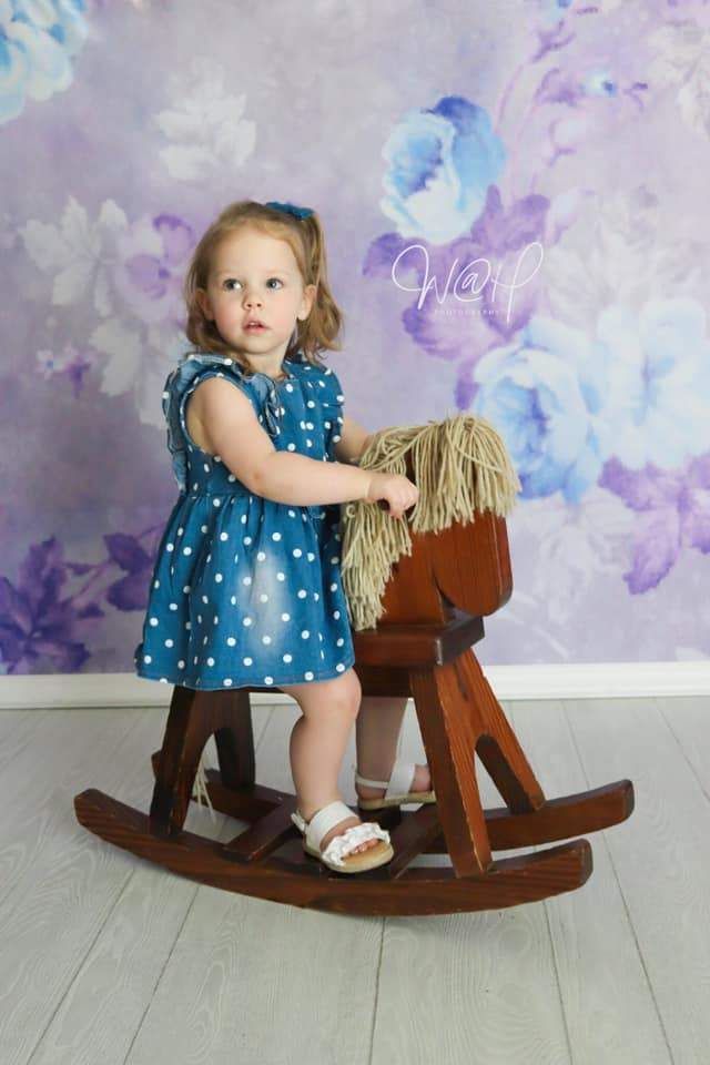 Katebackdrop：Kate Retro Blurry Bokeh Purple Flowers Backdrop for Photography Designed by JFCC