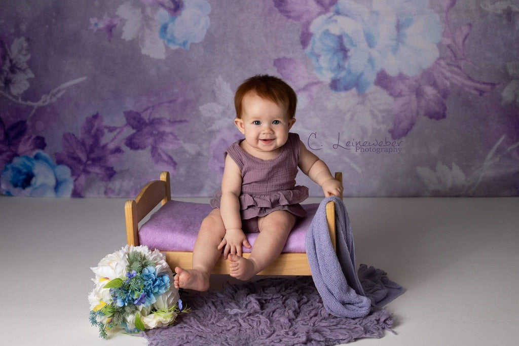 Katebackdrop：Kate Retro Blurry Bokeh Purple Flowers Backdrop for Photography Designed by JFCC