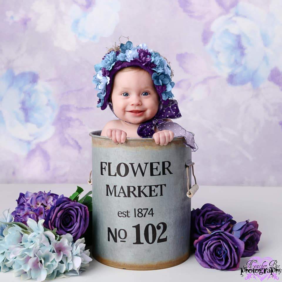 Katebackdrop：Kate Retro Blurry Bokeh Purple Flowers Backdrop for Photography Designed by JFCC