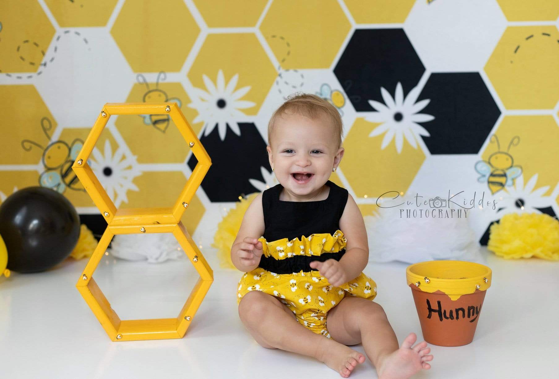 Katebackdrop：Kate Bumble Bee Summer Backdrop for Photography Designed by Megan Leigh Photography