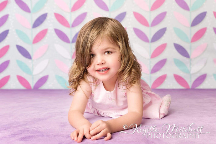 Katebackdrop£ºKate Seamless Leaves Pattern for Girls Backdrop Designed By Krystle Mitchell Photography