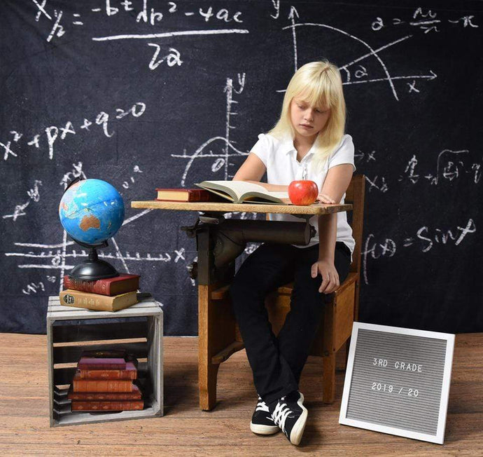 Katebackdrop£ºKate Chalkboard Back to School Children Backdrop for Photography Designed by JFCC