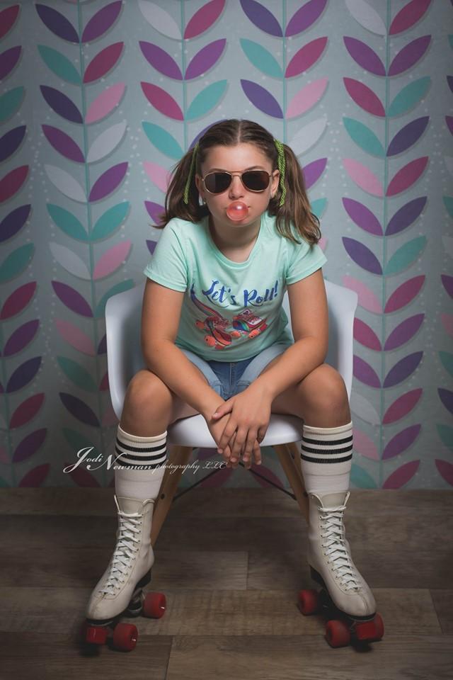 Katebackdrop£ºKate Seamless Leaves Pattern for Girls Backdrop Designed By Krystle Mitchell Photography