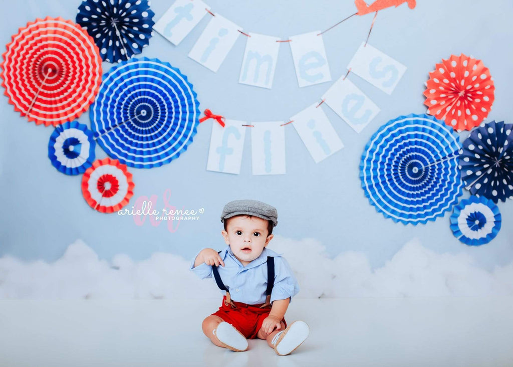 Katebackdrop£ºKate Time Flies Children july of 4th Backdrop for Photography Designed by Lisa B