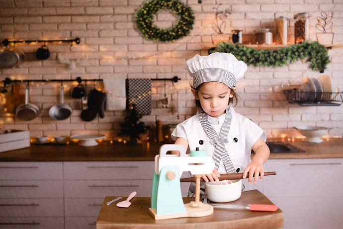 Katebackdrop：Kate White Brick Wall Christmas Kitchen  Backdrop Designed By Jerry_Sina