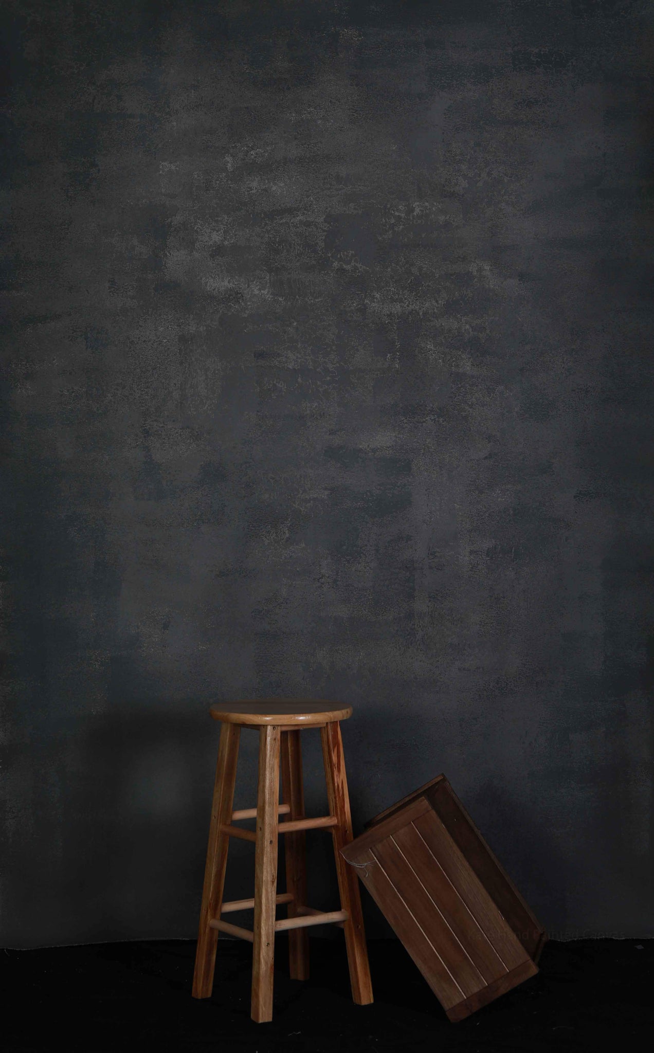 Cargar imagen en el visor de la galería, Kate Color gris oscuro Spray pintado Resumen textura telón de fondo