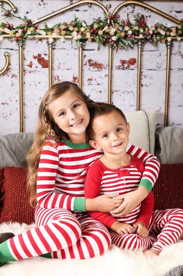 Katebackdrop：Kate Christmas Brass Headboard Backdrop for Photography Designed By Erin Larkins
