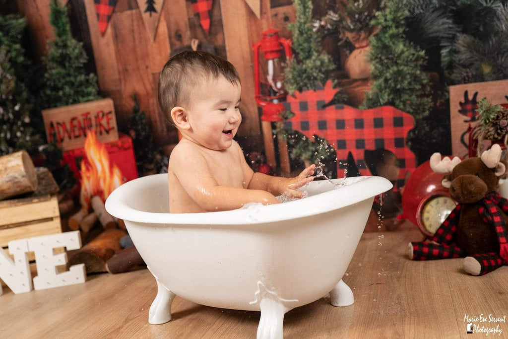 Katebackdrop：Kate Wood Xmas Toy Christmas Backdrop for Photography