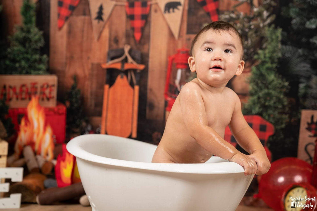 Katebackdrop：Kate Wood Xmas Toy Christmas Backdrop for Photography