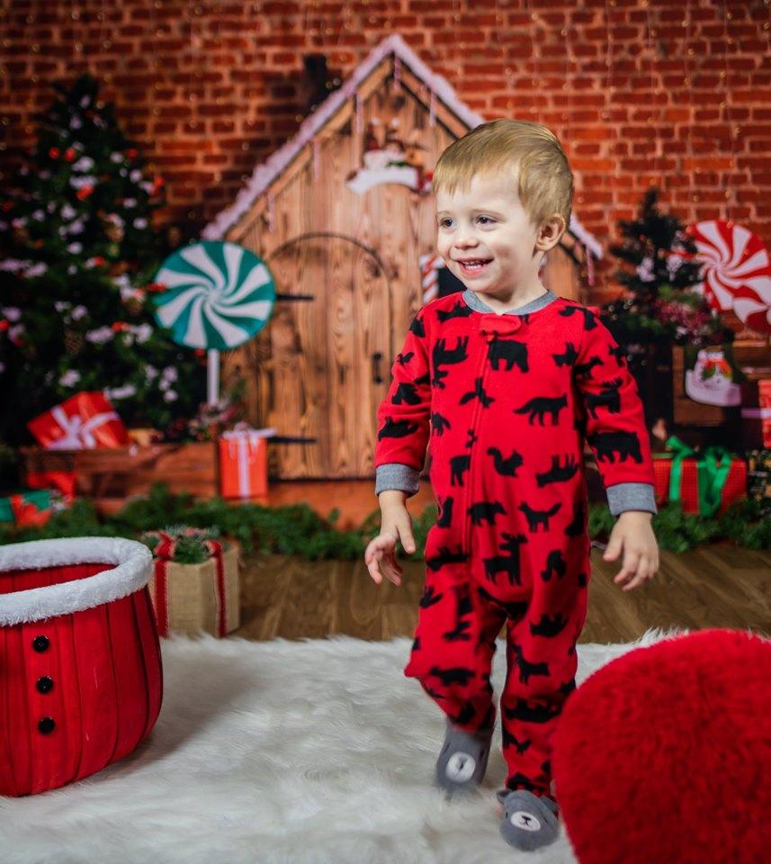 Katebackdrop£ºKate Christmas Wooden House Decorations Backdrop for Photography