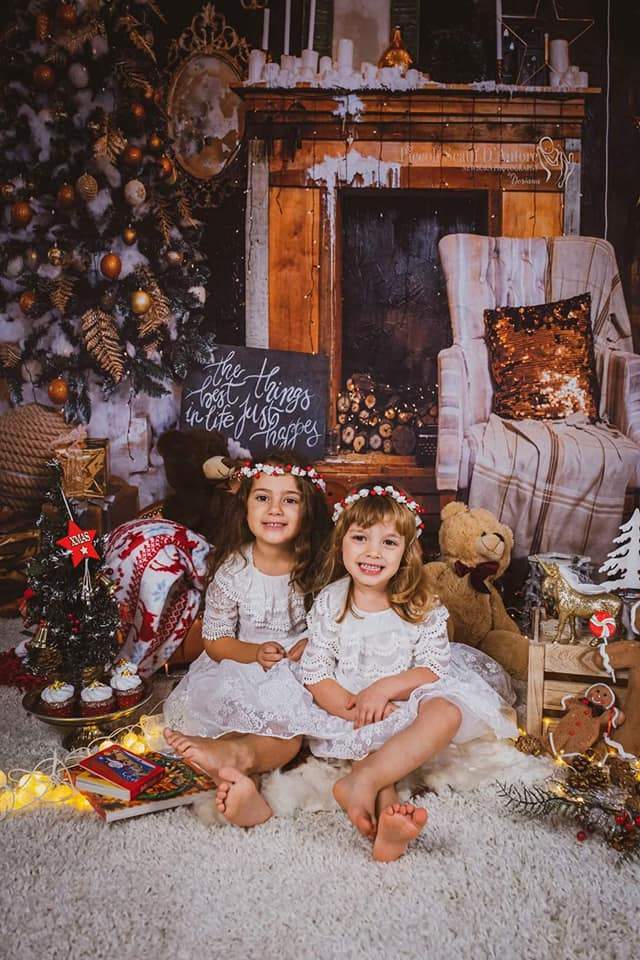Katebackdrop：Kate Vintage Christmas Backdrop for Family Photography
