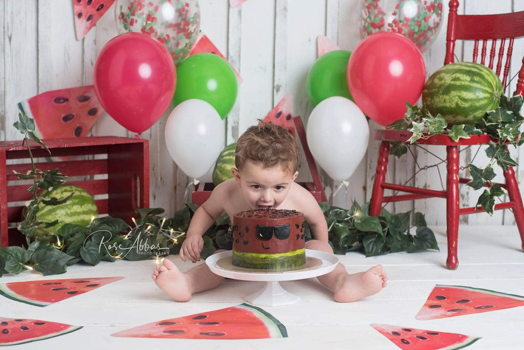 Katebackdrop：Kate Children Summer Cake Smash Watermelon Backdrop Designed By Rose Abbas