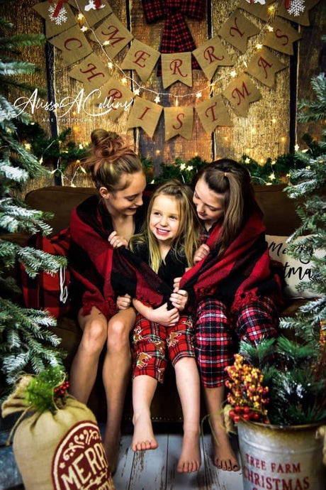 Katebackdrop£ºKate Merry Christmas Wooden Backdrop Designed By AAE Photography