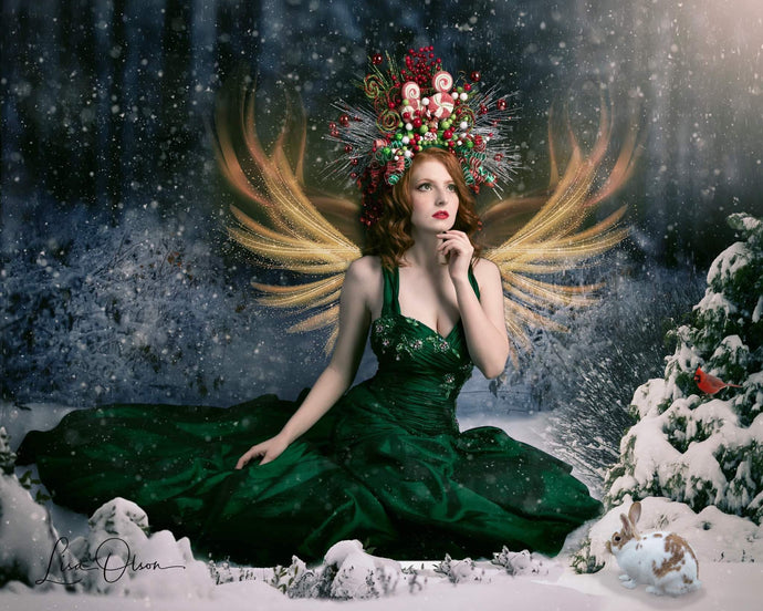 Katebackdrop：Kate Winter Snowy Forest Backdrop for Photography Designed By Jerry_Sina