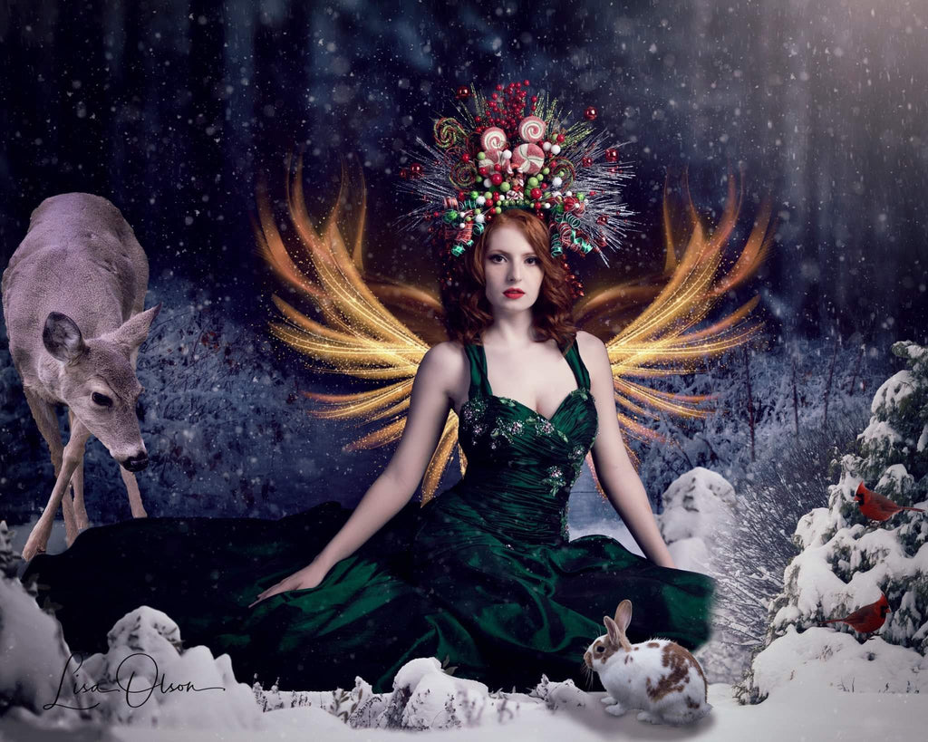 Katebackdrop：Kate Winter Snowy Forest Backdrop for Photography Designed By Jerry_Sina