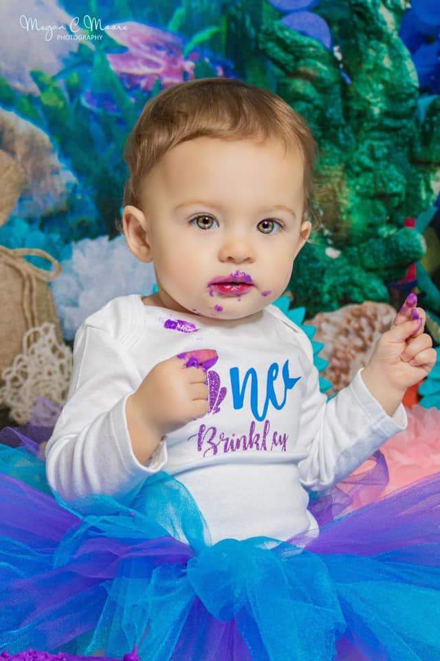 Katebackdrop：Kate mermaid under sea 1st birthday cake smash summer backdrop designed by studio gumot