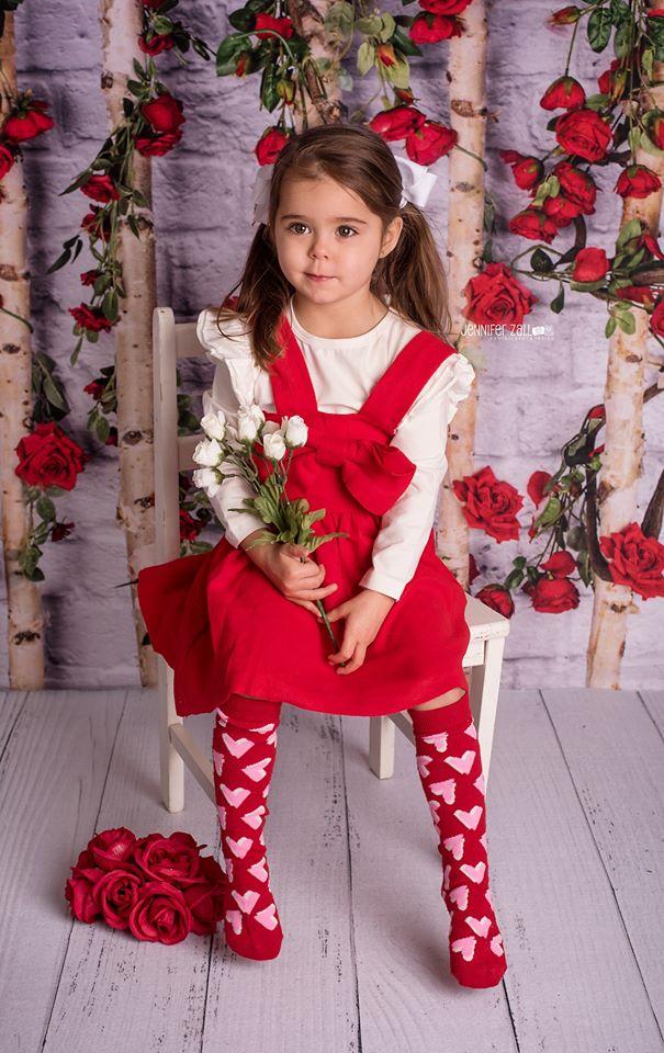 Katebackdrop£ºKate Valentines\Mother's Day Wooden Stick with Roses Backdrop Designed by Jia Chan Photography