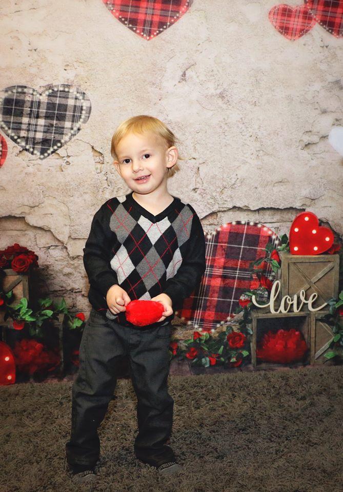 Katebackdrop：Kate Valentine's Day Brick Wall Backdrop Designed by Megan Leigh Photography