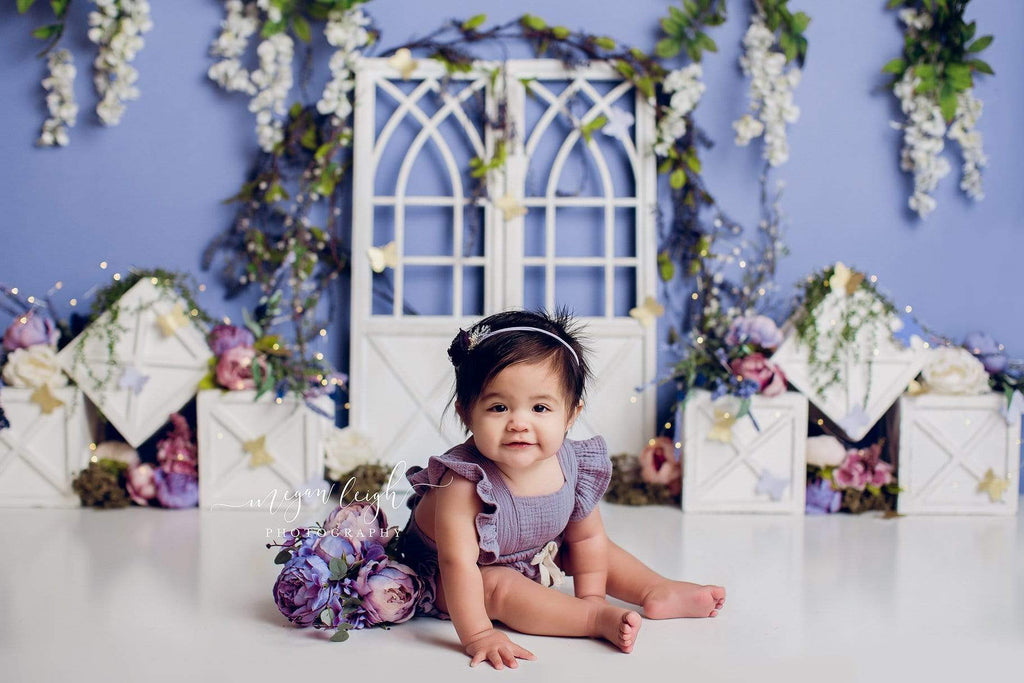 Katebackdrop£ºKate Spring Blue Floral Decoration Backdrop Designed by Megan Leigh Photography