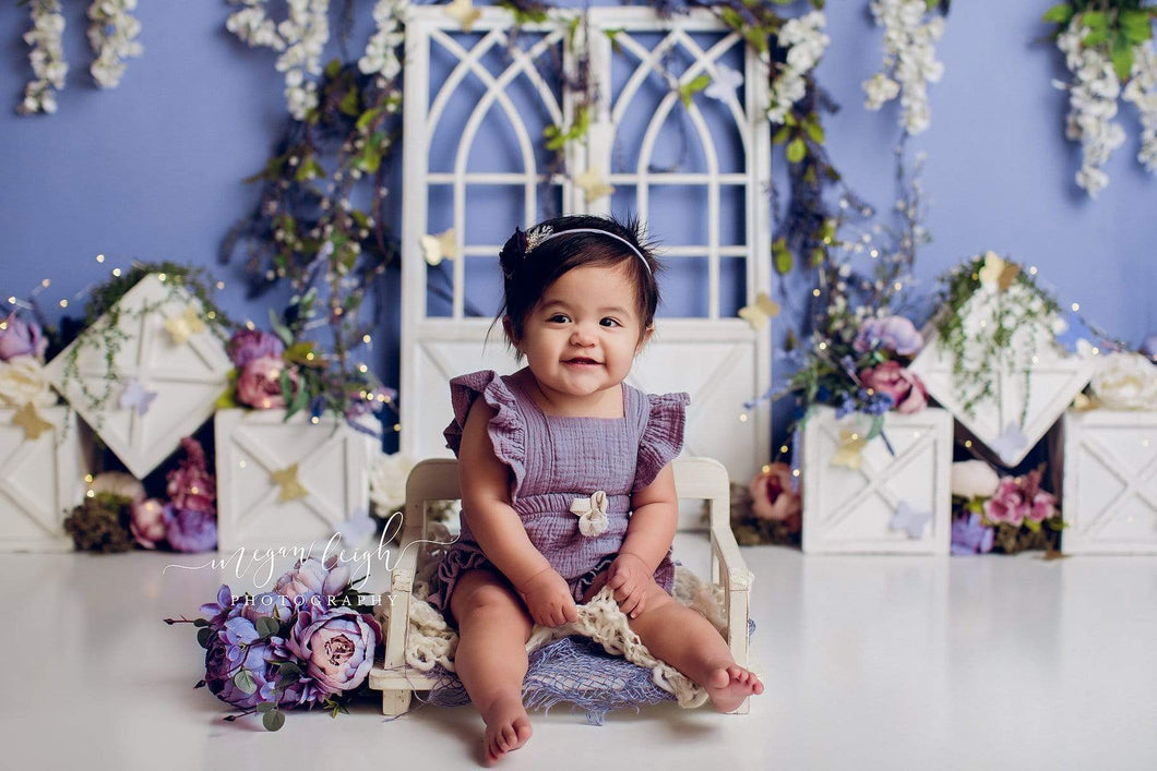 Katebackdrop£ºKate Spring Blue Floral Decoration Backdrop Designed by Megan Leigh Photography