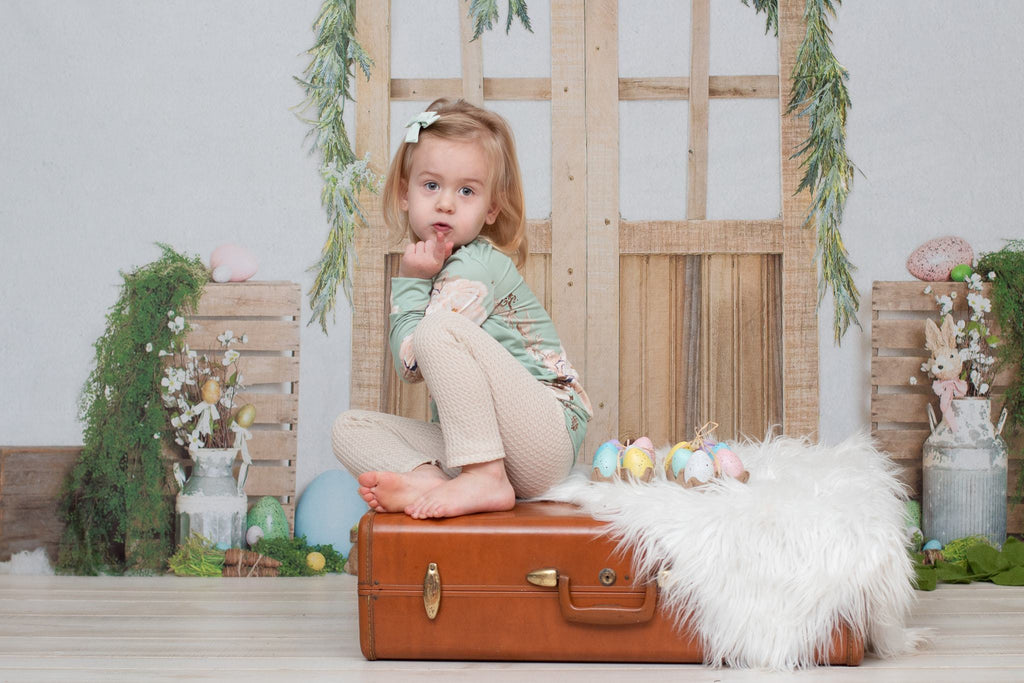 Katebackdrop：Kate Easter Barn Door Spring Decoration Backdrop