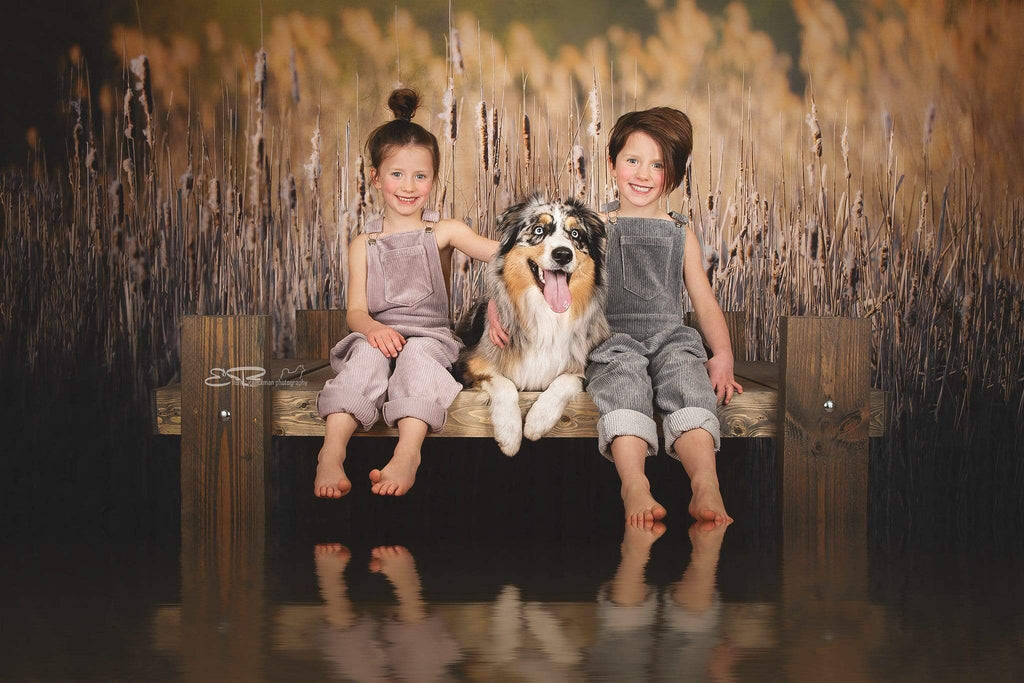 Katebackdrop£ºKate Fall Reeds Scenery Backdrop Designed By Pine Park Collection