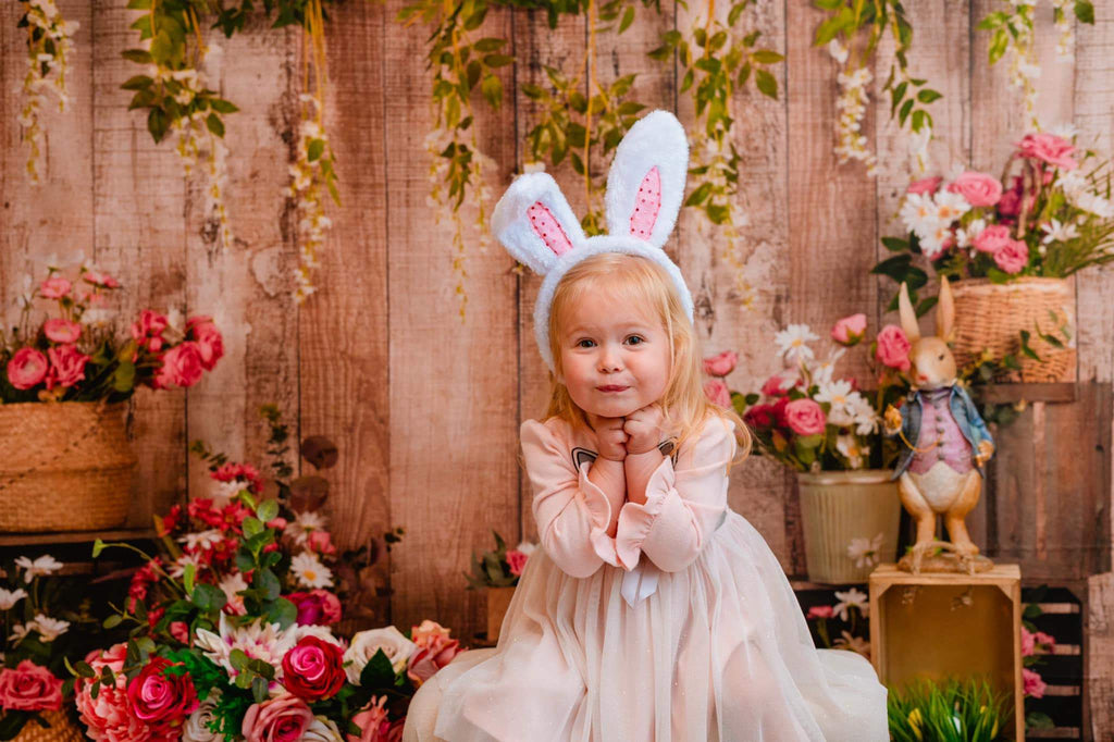 Katebackdrop£ºKate Pink Floral Wooden Spring/Mother's Day Backdrop Designed by Jia Chan Photography