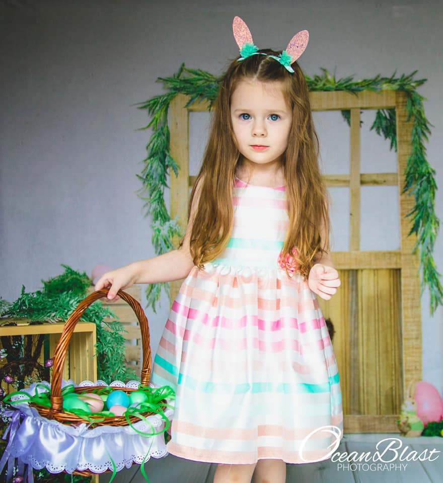 Katebackdrop：Kate Easter Barn Door Spring Decoration Backdrop