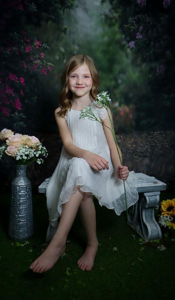 Katebackdrop£ºKate Pink Floral Garden Square Spring Backdrop Designed by Pine Park Collection