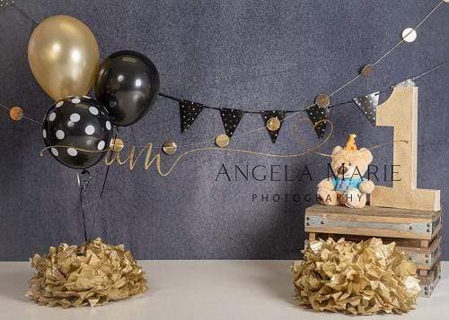 Katebackdrop£ºKate 1st Birthday Cake Smash Balloons Decoration Backdrop Designed By Angela Marie Photography
