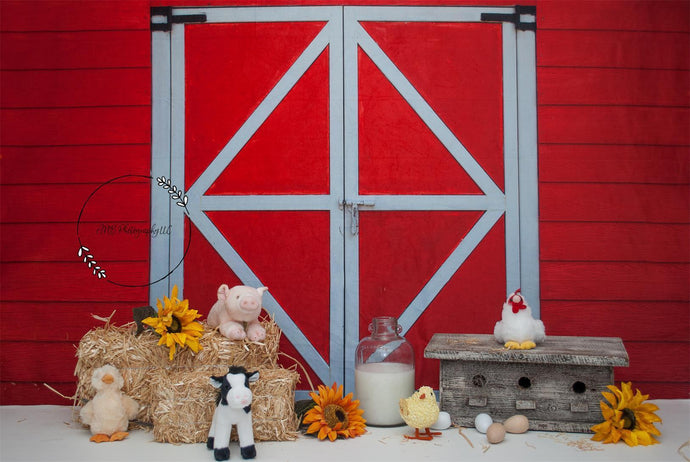 Katebackdrop£ºKate Farm Animals Cake Smash Backdrop Designed By Alisha Byrem
