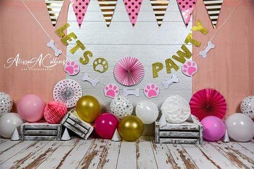 Katebackdrop£ºKate Cake Smash Children Paw Backdrop Designed by AAE Photography