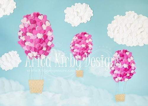 Katebackdrop：Kate Valentine's Day Heart Balloons Backdrop Designed By Arica Kirby