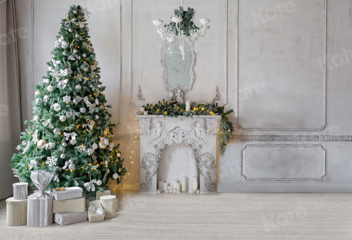 Kate Retro Navidad habitación blanca Telón de fondo para fotografía