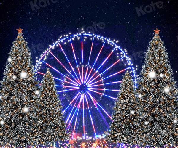 Kate Navidad Rueda de la fortuna Telón de fondo para fotografía