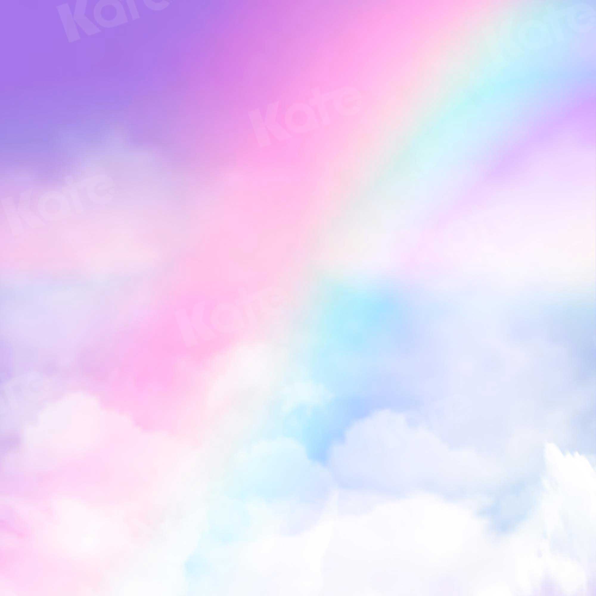 Kate arcoíris Nubes Telón de fondo para fotografía