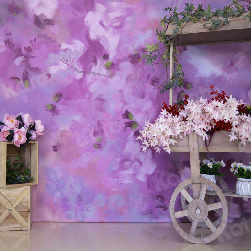 Kate Flotador Flor Purpura Telón de fondo para fotografía