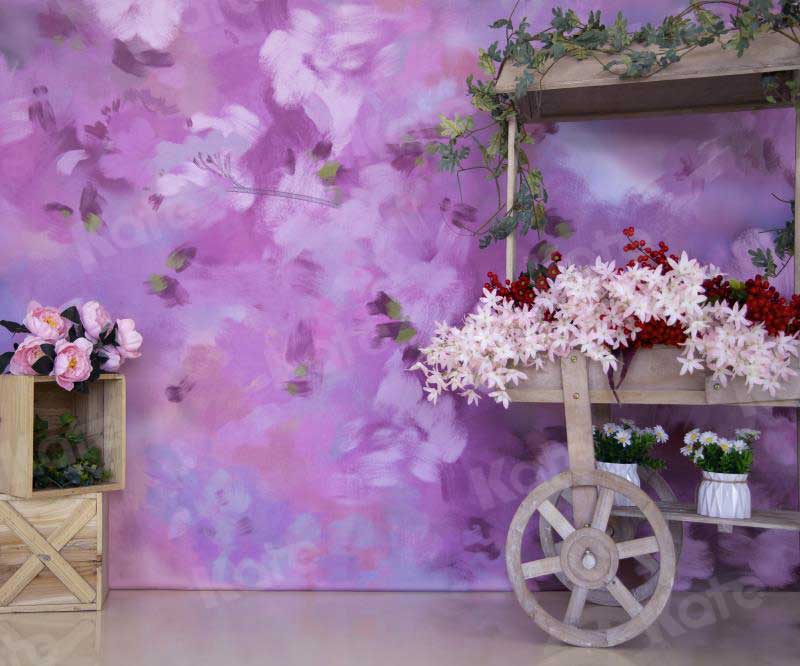 Kate Flotador Flor Purpura Telón de fondo para fotografía