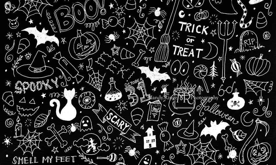 Kate Garabatos De Halloween Telón de fondo diseñado por Mandy Ringe Photography