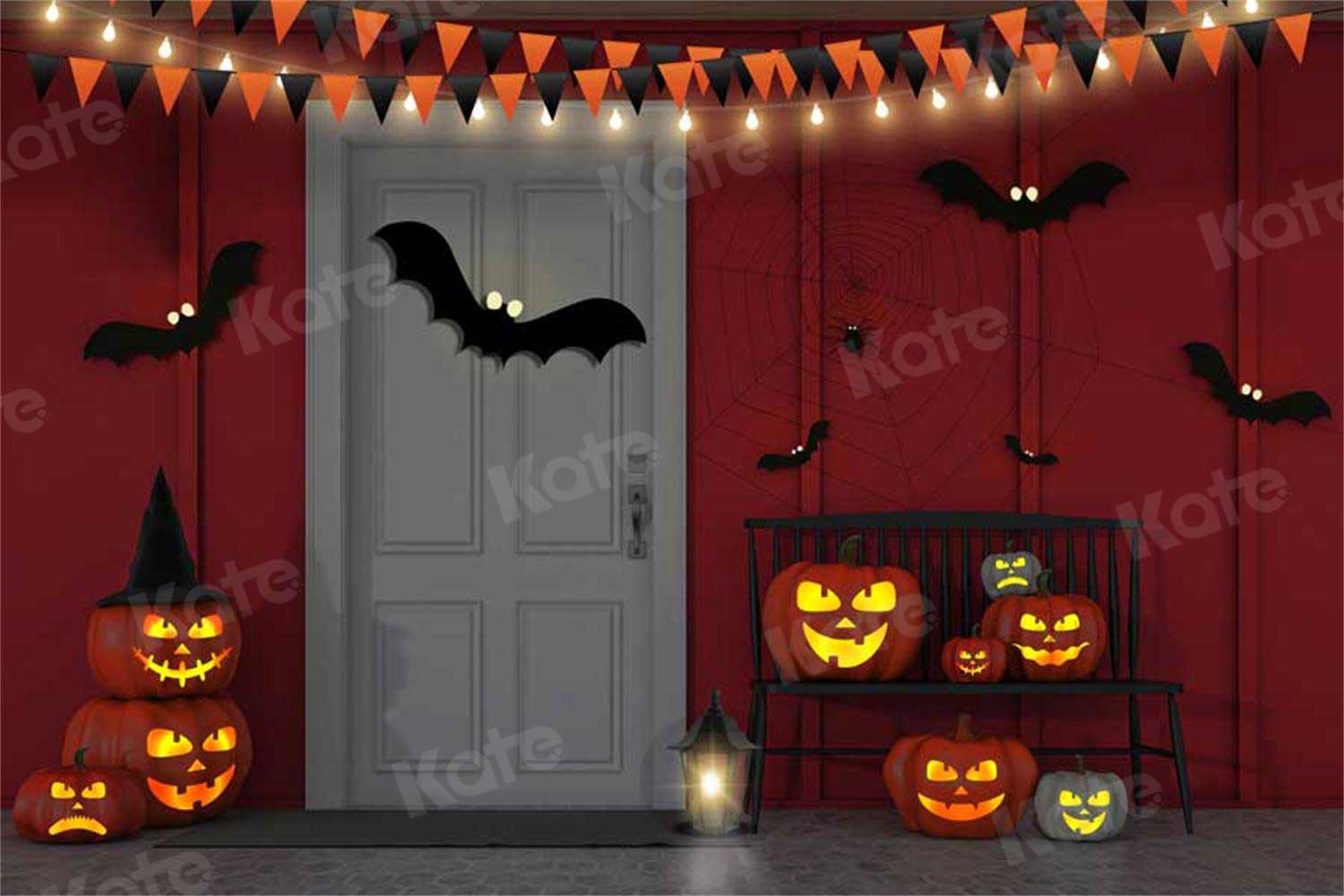 Kate Halloween habitación murciélago Telón de fondo para fotografía