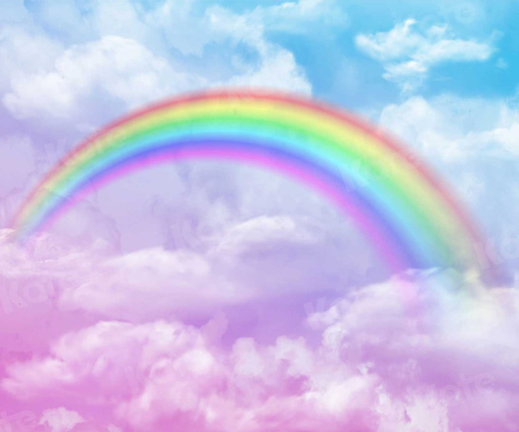 Kate Cielo rosa arcoíris Telón de fondo para fotografía