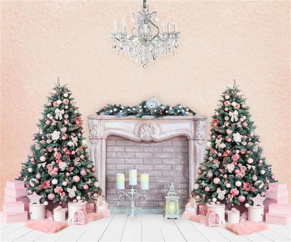 Kate Navidad Habitación rosa Telón de fondo para fotografía